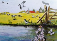 Lentelandschap/boerderij